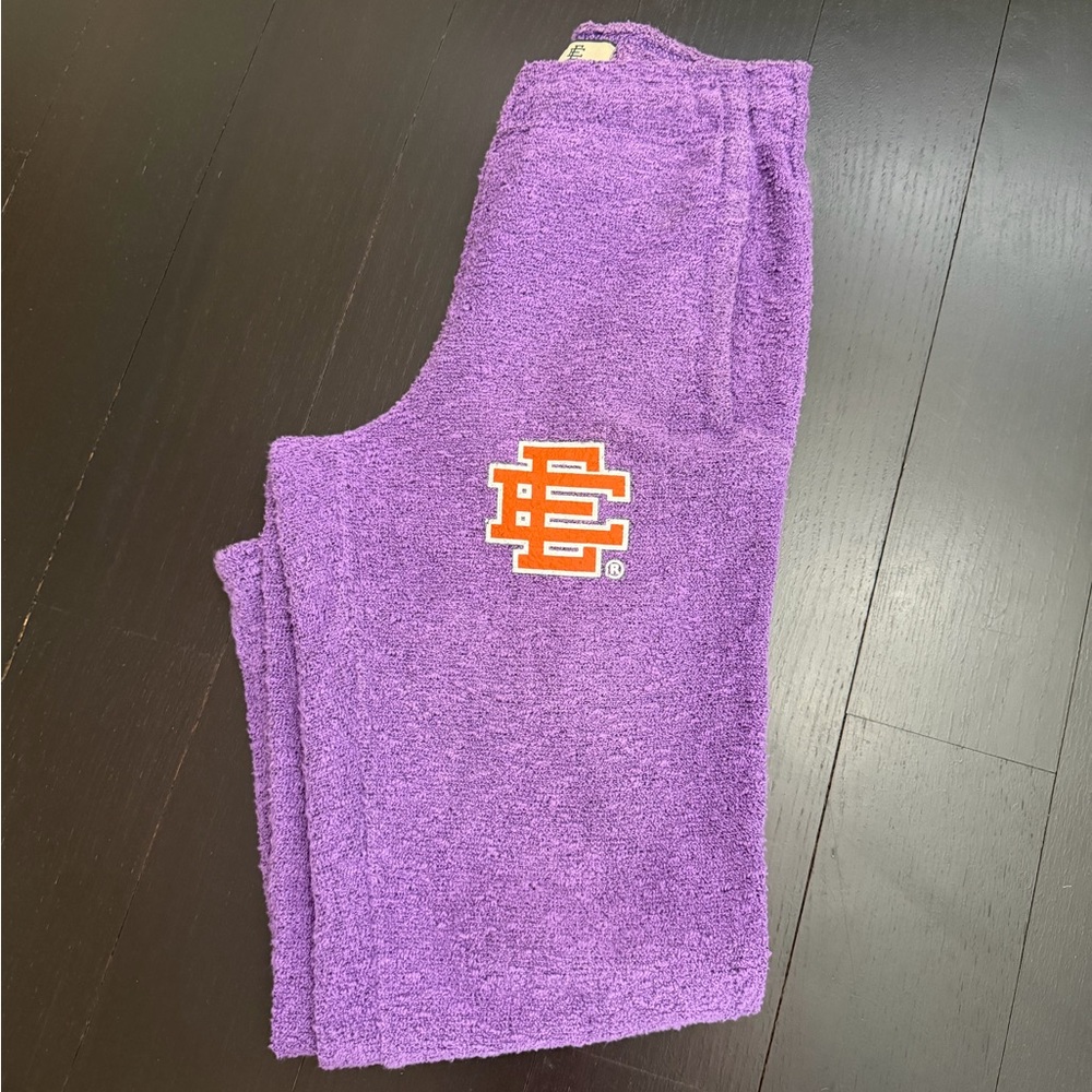 Eric Emanuel Purple terry sweatpants